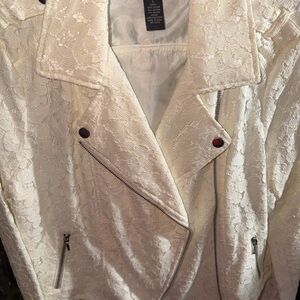 INC International Concepts Cream Jacket